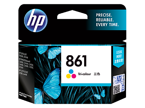 HP 861 Tricolour Ink Cartridges_0