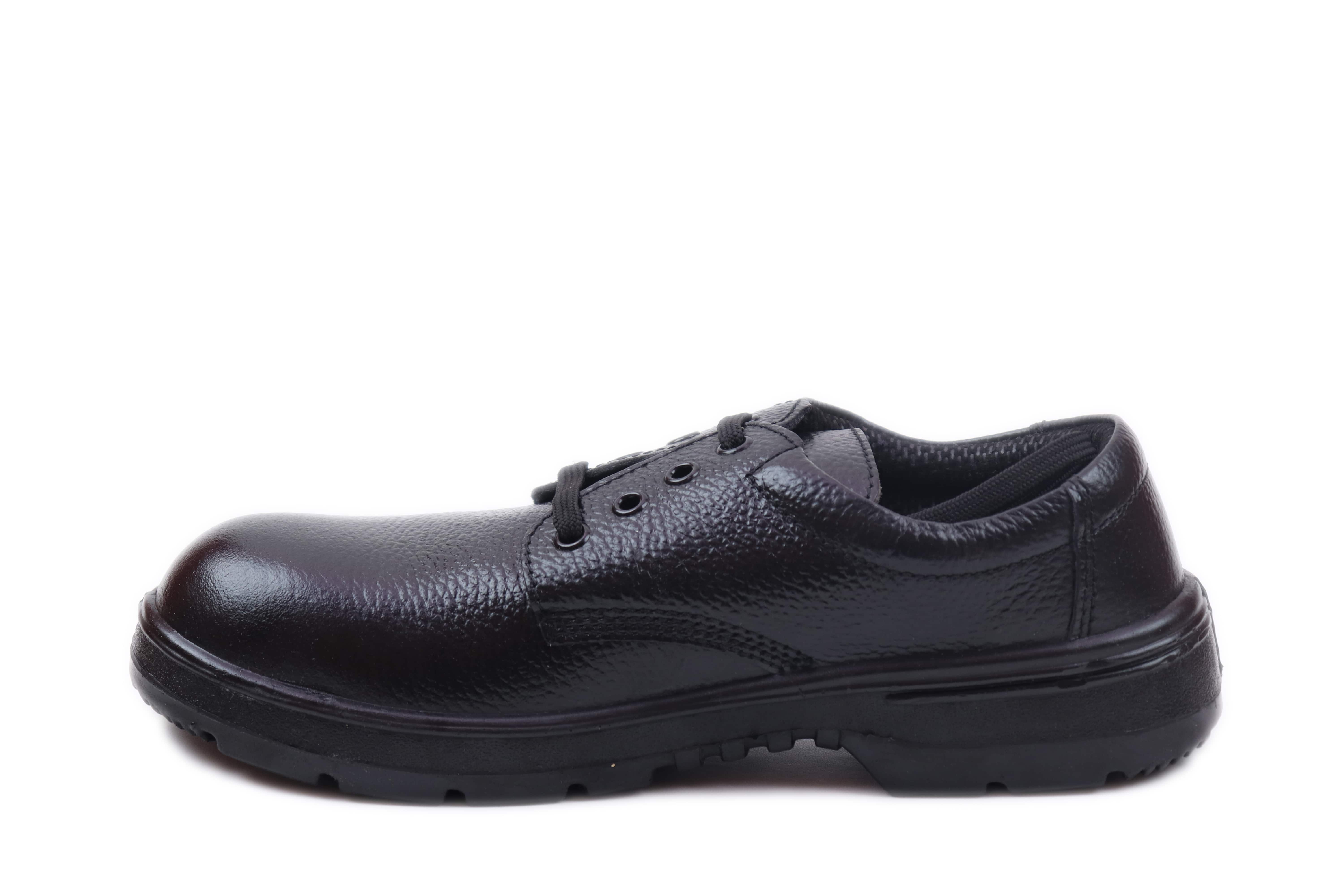 JBW THUNDER Real Leather Steel Toe Safety Shoes Black_4
