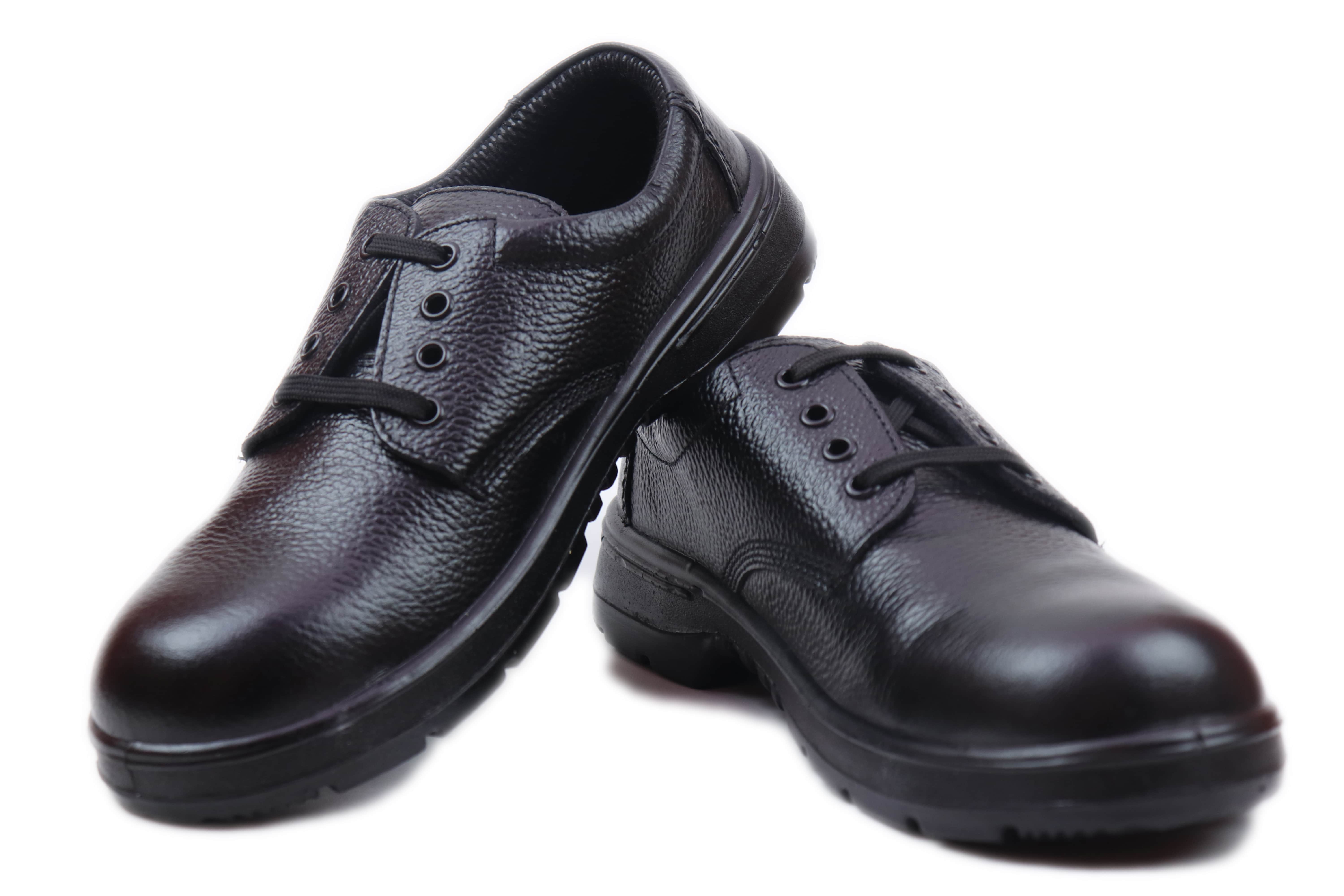 JBW THUNDER Real Leather Steel Toe Safety Shoes Black_2