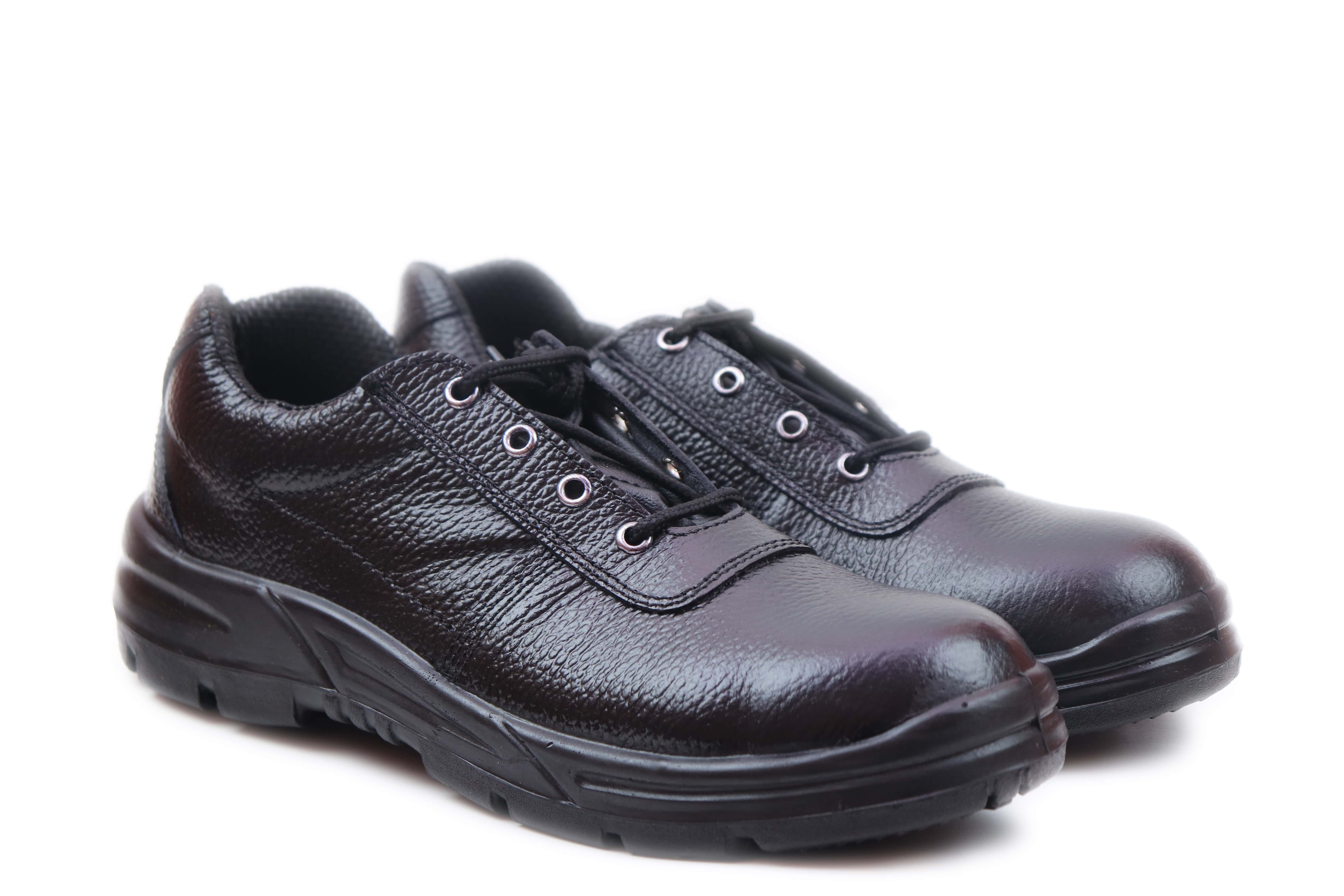 SAFER SA 1505 Real Leather Steel Toe Safety Shoes Black_3