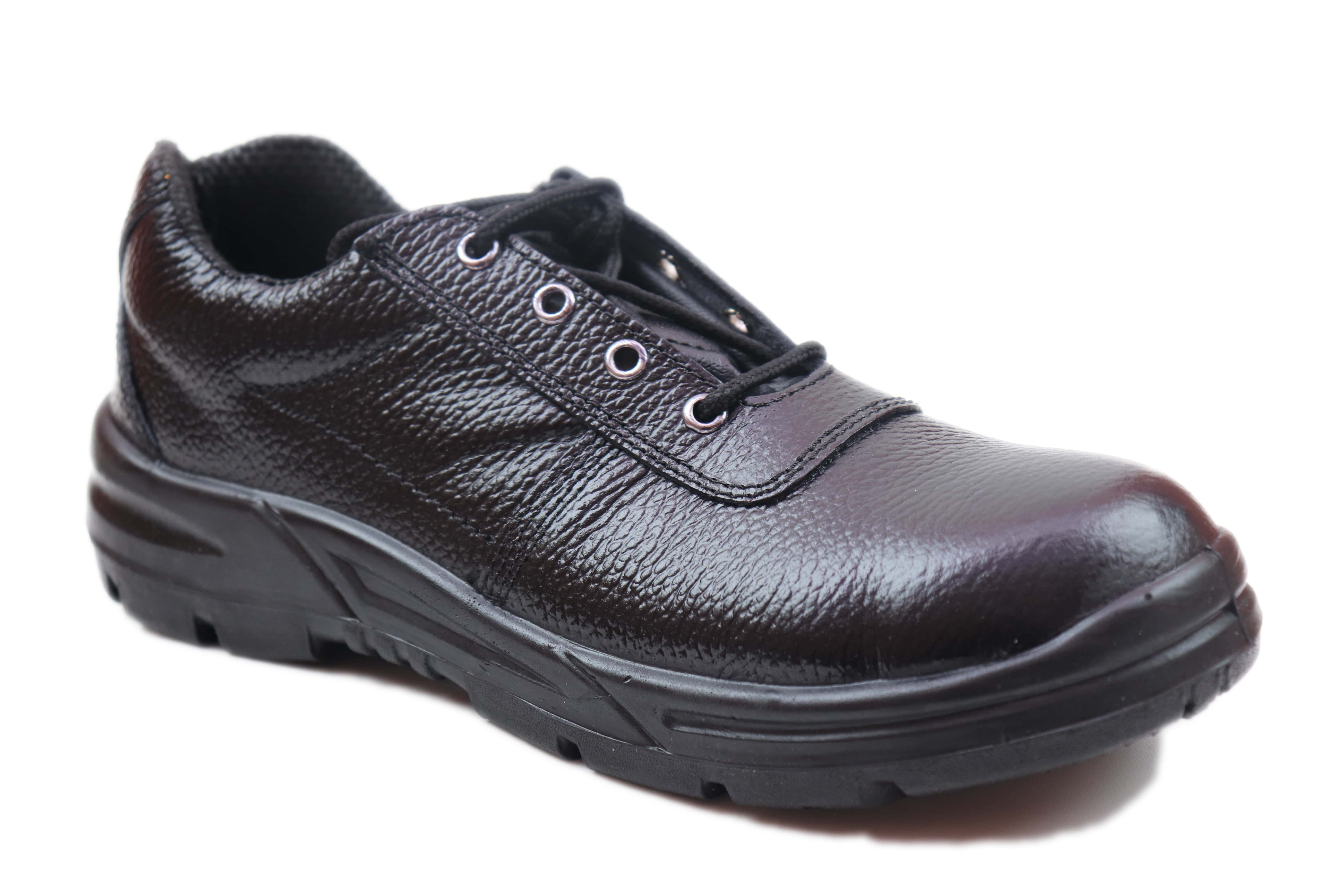 JBW HONDA Real Leather Steel Toe Safety Shoes Black_1