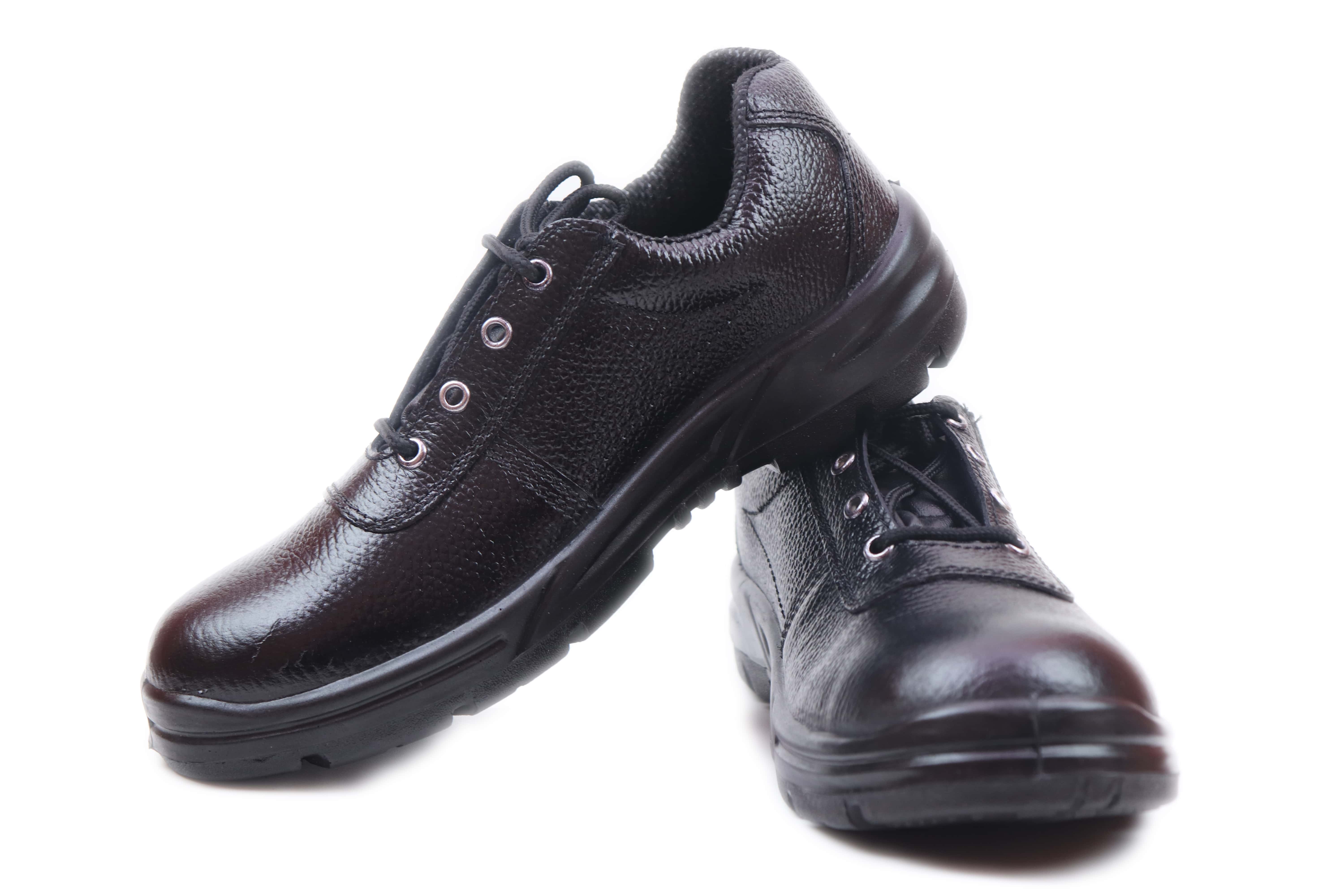 JBW HONDA Real Leather Steel Toe Safety Shoes Black_2