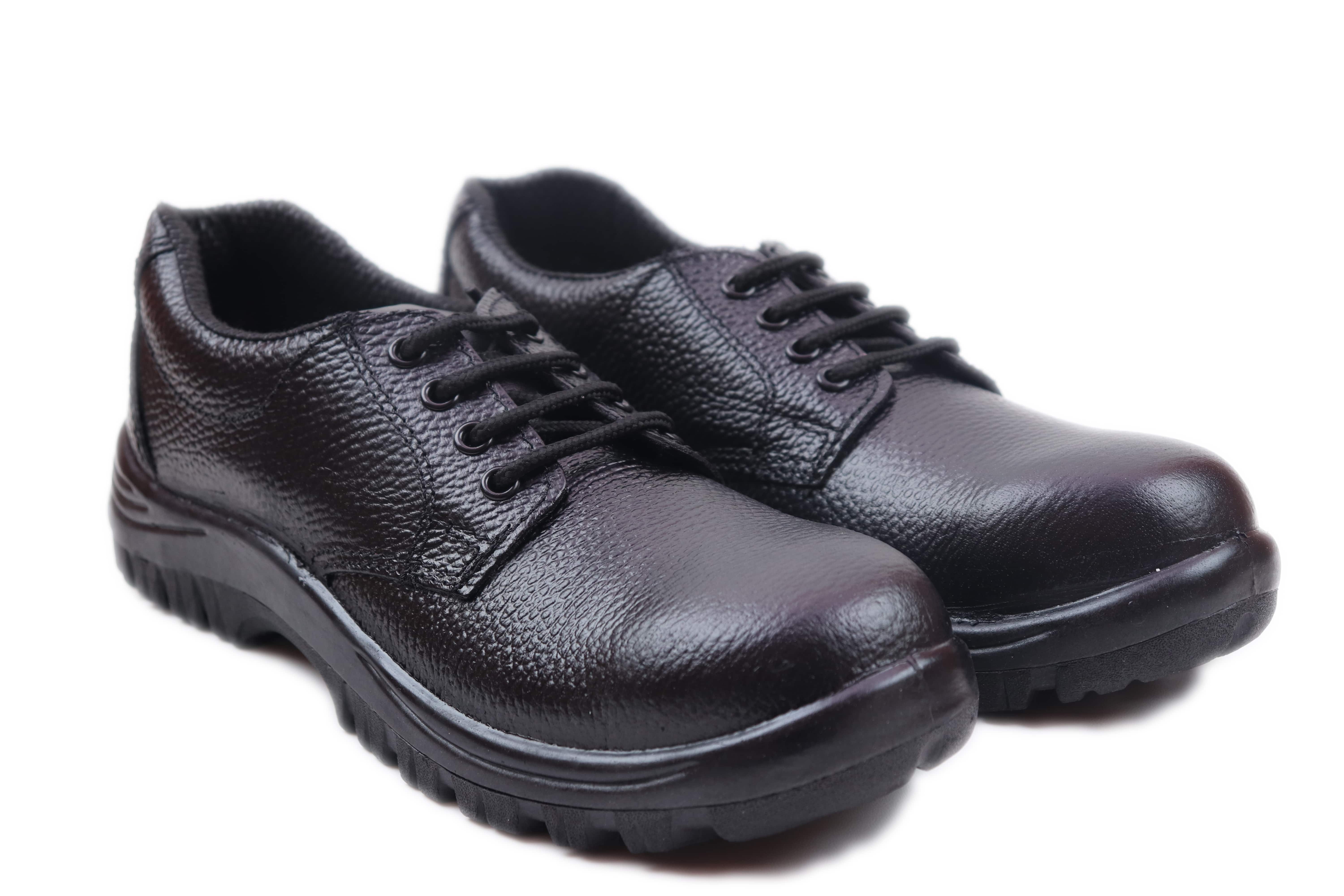 SAFER SA 604 Real Leather Steel Toe Safety Shoes Black_1