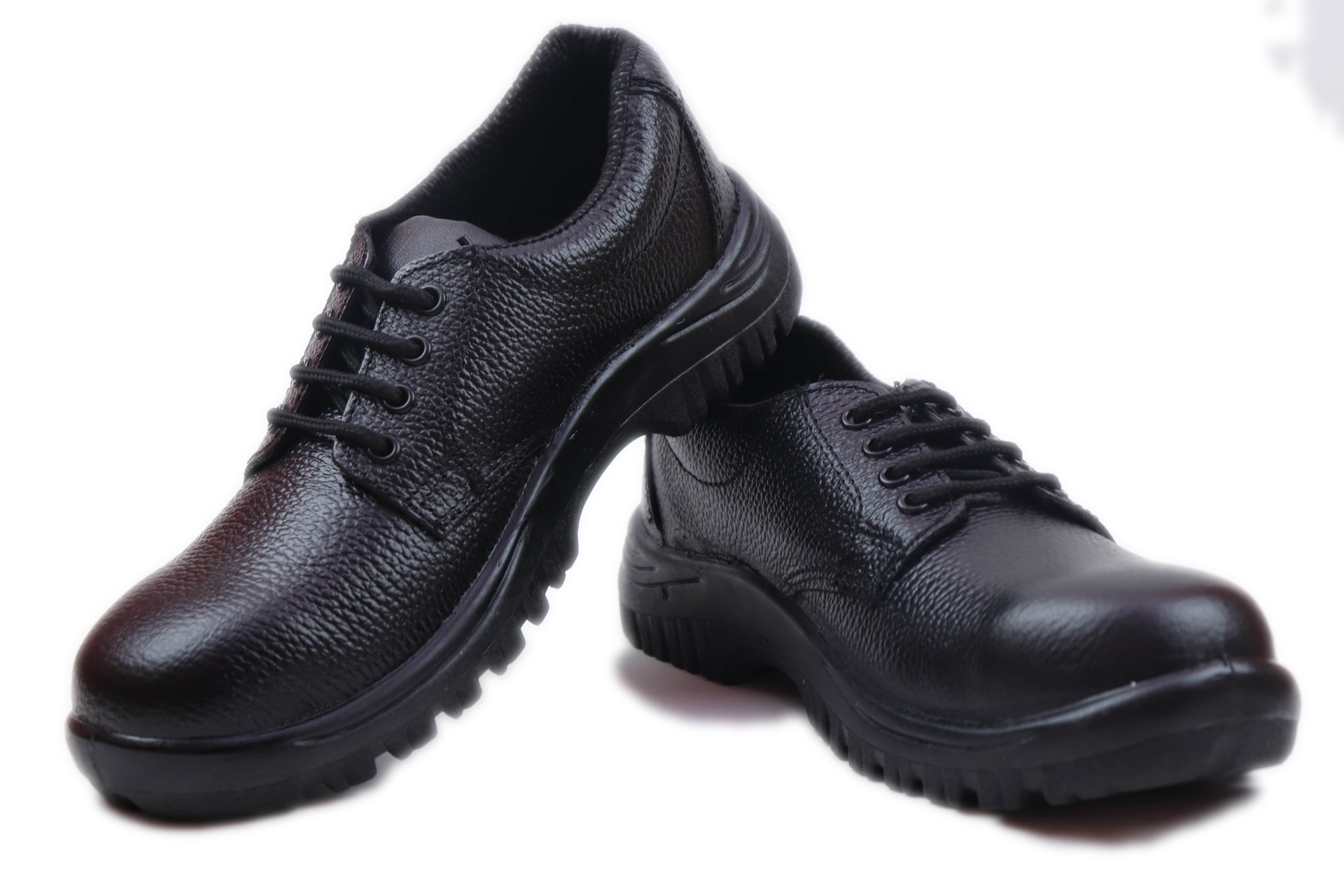 SAFER SA 604 Real Leather Steel Toe Safety Shoes Black_2