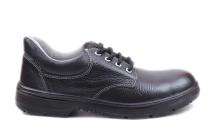 JBW COPMEN Real Leather Steel Toe Safety Shoes Black_0