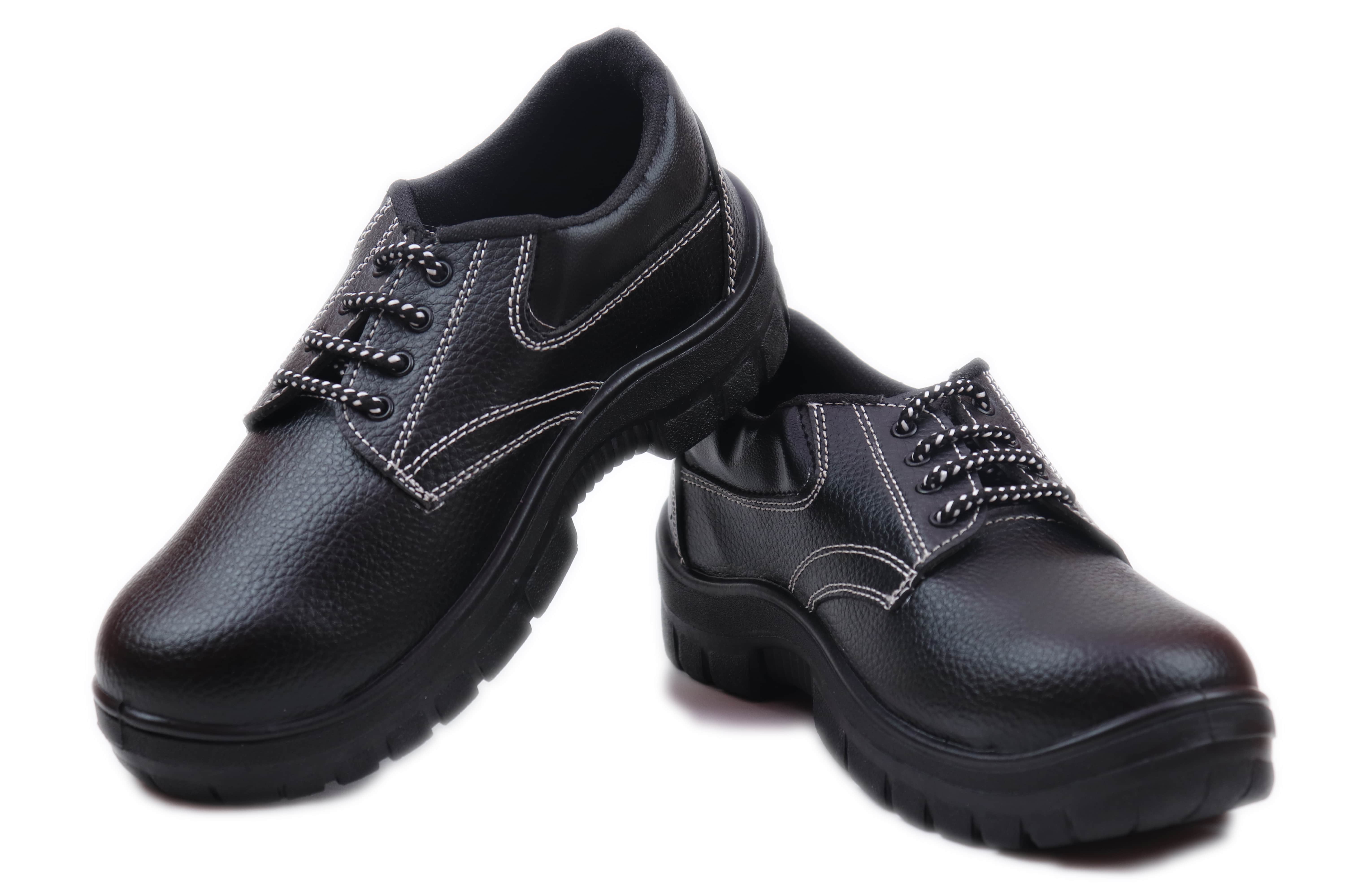 JBW ETIOS Synthetic Leather Steel Toe Safety Shoes Black_3