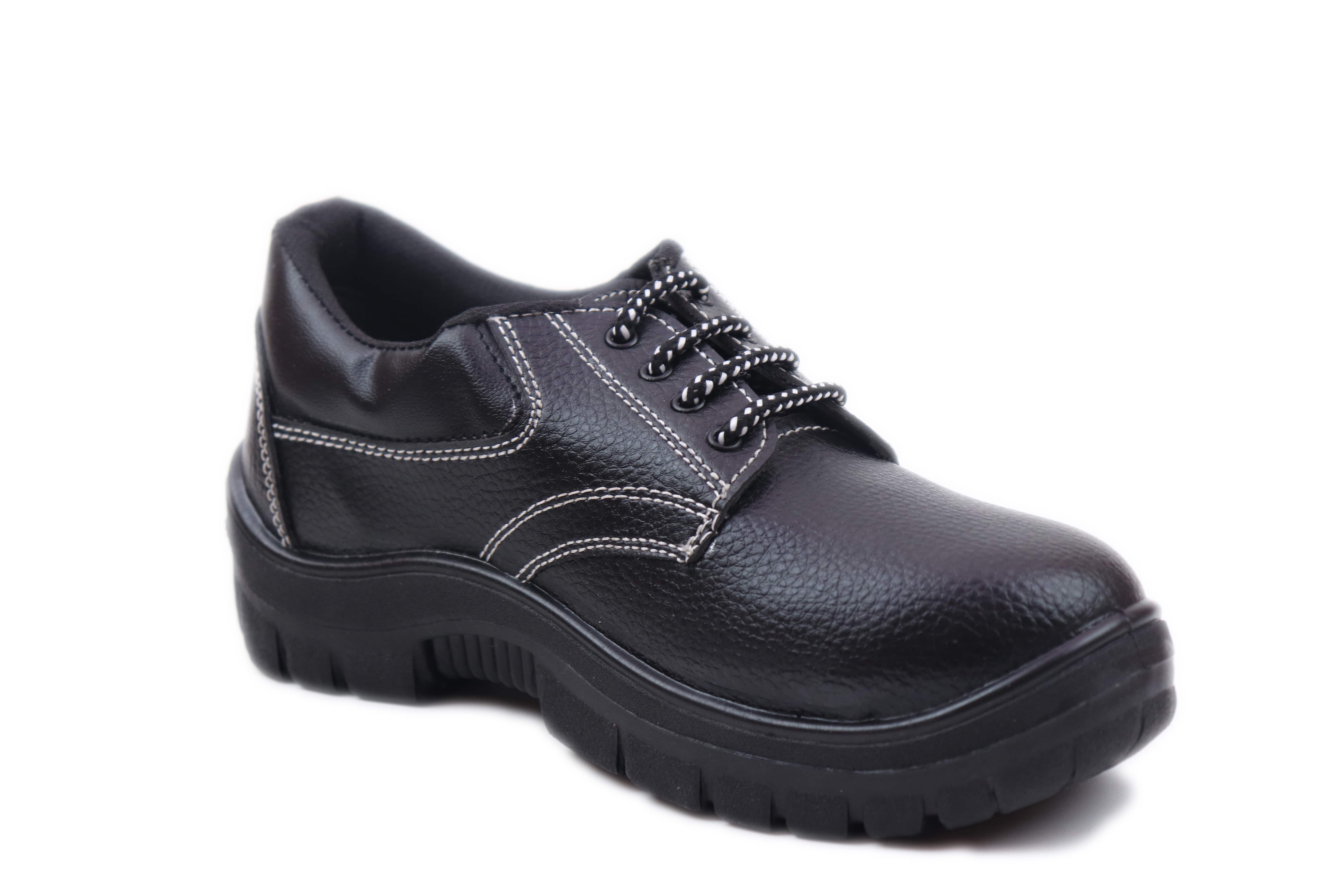 JBW ETIOS Synthetic Leather Steel Toe Safety Shoes Black_1