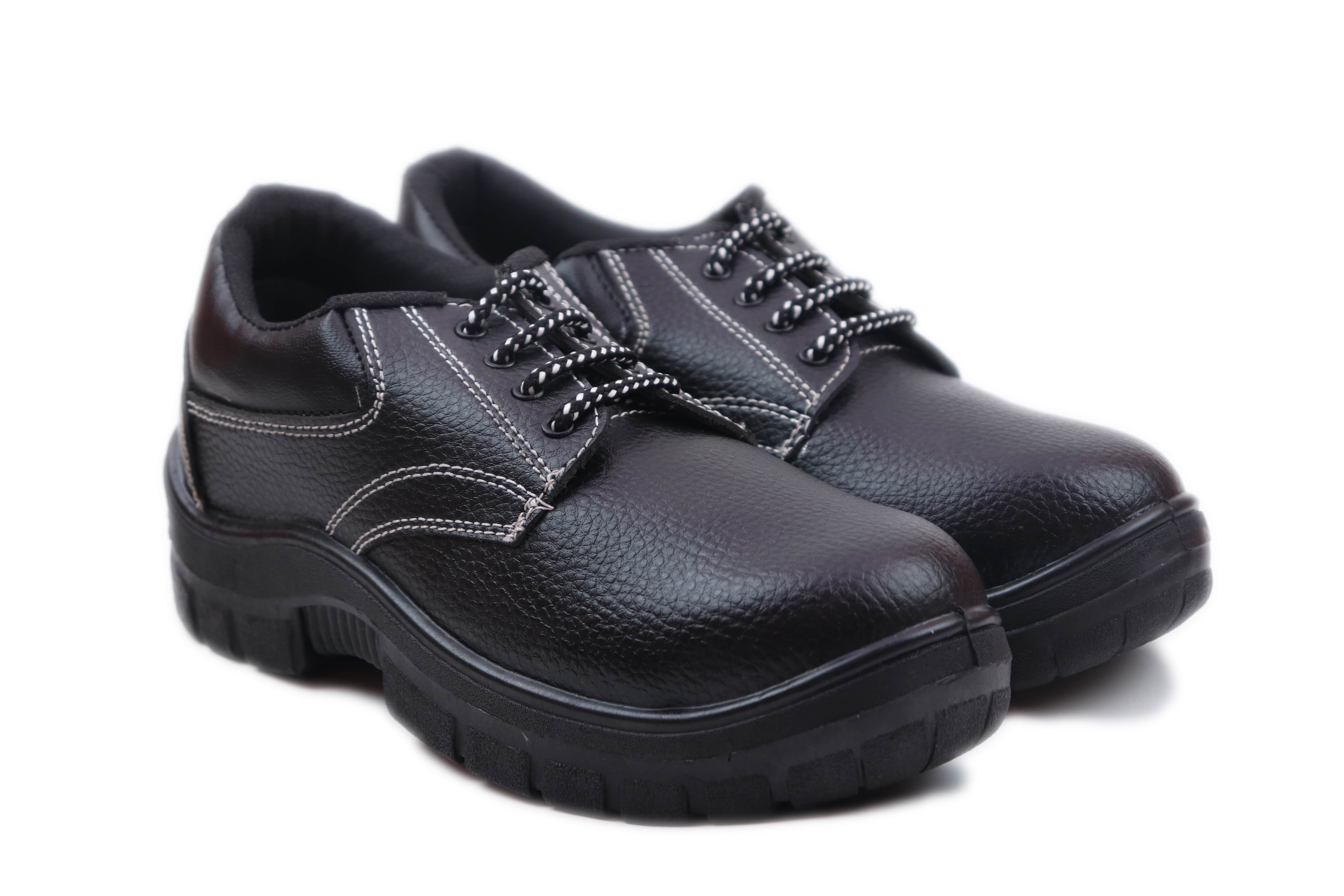 JBW ETIOS Synthetic Leather Steel Toe Safety Shoes Black_2