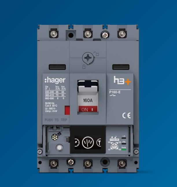 Hager HNS040DR 40 A 40 kA Three Pole MCCB_1