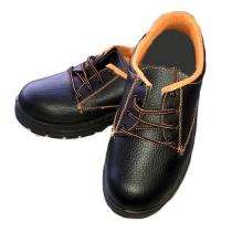 Synthetic Leather Steel Toe Safety Shoes Black_0