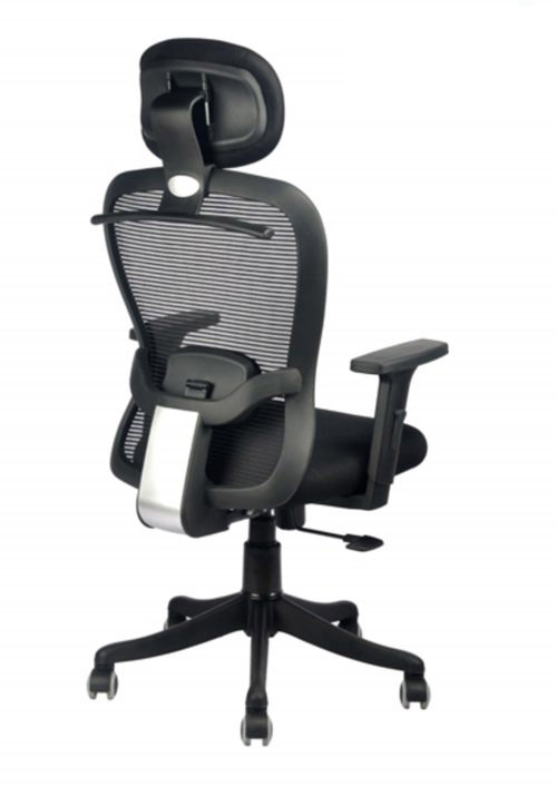 NGFC Revolving Black 500 x 530 x 2300 mm Breathable Mesh Office Chairs_2