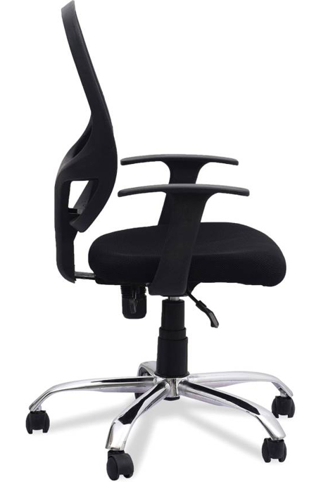 NGFC Revolving Black 430 x 500 x 970 mm Polypropylene Plastic Office Chairs_2