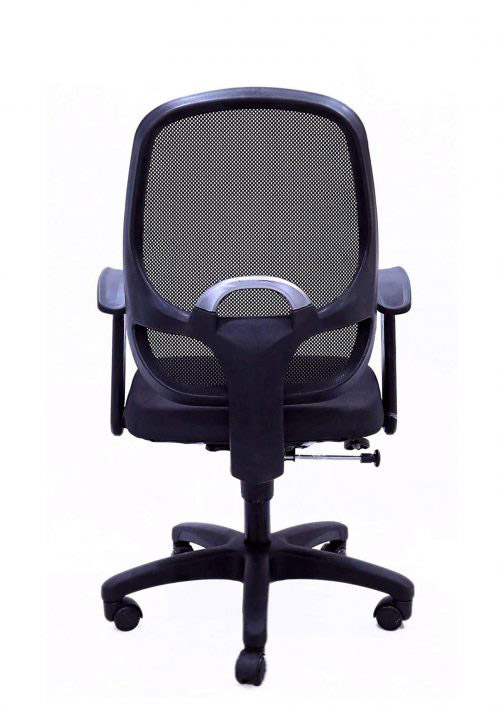 NGFC Revolving Black 570 x 570 x 900 mm Fabric, Nylon Plastic Office Chairs_1