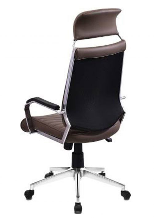 NGFC Revolving Black 530 x 500 x 1150 mm Faux Leather Office Chairs_1