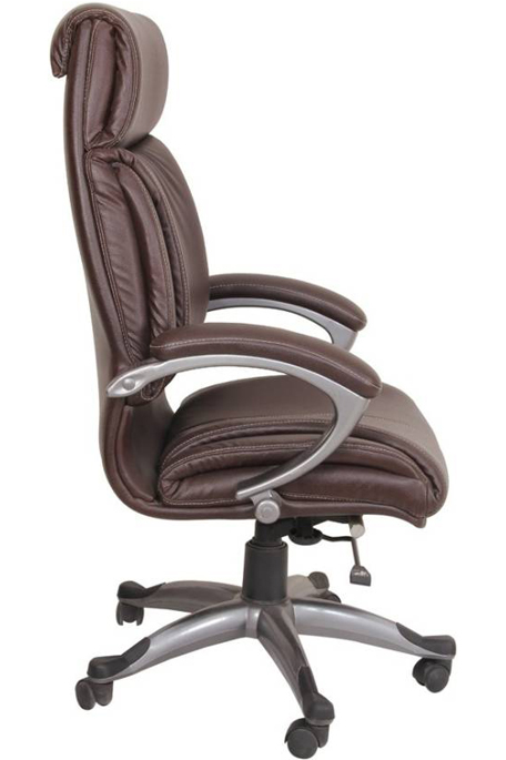 NGFC Revolving Dark Brown 540 x 570 x 1260 mm Built in Lumbar Support Office Chairs_2