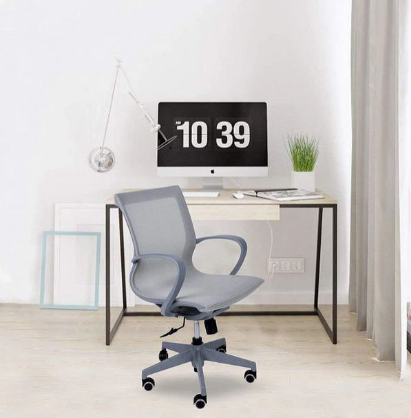 NGFC Revolving Grey 450 x 500 x 1080 mm Plastic, Mesh Office Chairs_4