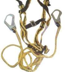 Buy Polyester Full Body Simple Hook Single Rope Safety Harness L