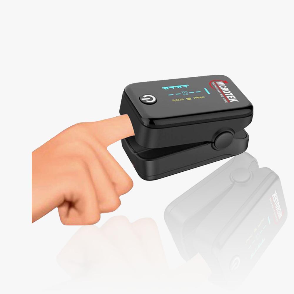 Microtek Fingertip Pulse Oximeter SP02% Black_1