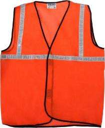 WALMART Nylon Safety Jackets 2 inch Reflective Orange_0