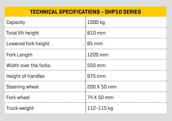 MAINI 1000 kg Hand Pallet Truck 810 mm 1220 mm_1