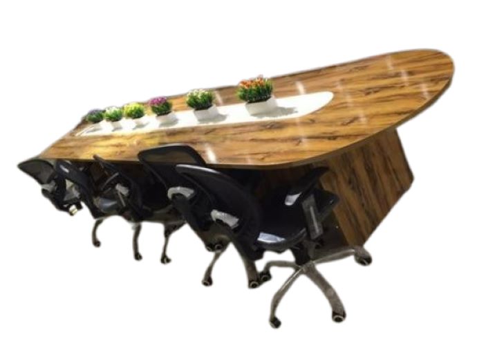 LUXIEM Conference Office Tables Brown Wooden_1
