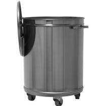 Hospra Health Care Open Top Bins Grey 10 L Stainless Steel_0