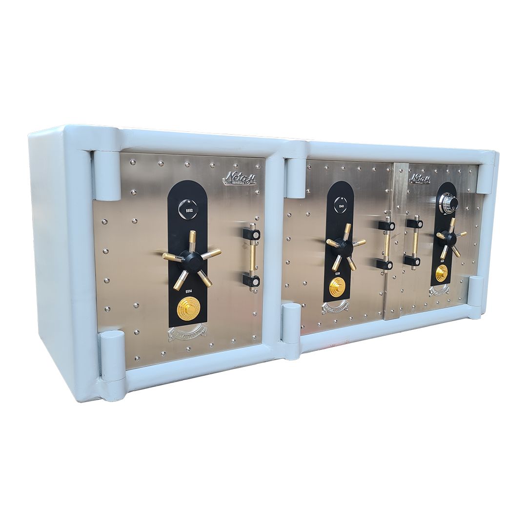 Netaji Stainless Steel Combination Safety Lockers (24x42x24) - (36x84x30) inch Fireproof Counter_3