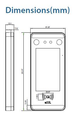 eSSL AIFACEMARS Face 3000 User Time Attendance System_2
