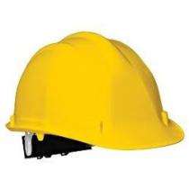 Plastic Yellow Hard Construction Safety Helmets SH 111_0