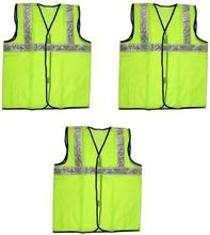 Workstar Fabric Safety Jackets Standard Without Sleeves Fluorescent_0