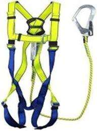 WorkStar Nylon Full Body Harness Simple Hook Double Rope Safety Harness Standard_0