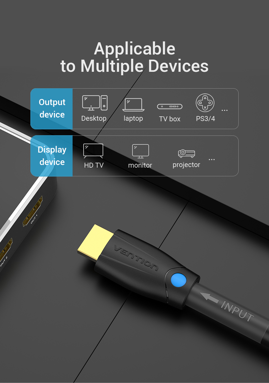VENTION Standard Type A PVC 0.5 mm HDMI CABLE 30 m Multimedia_2
