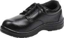 Real Leather Steel Toe Safety Shoes Black_0