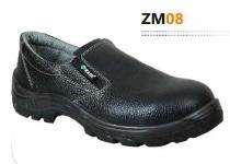 Zain ZM08 Buff Barton Leather Steel Toe Safety Shoes Black_0