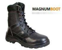 Zain MAGNUM BOOT Buff Leather Steel Toe Safety Shoes Black_0
