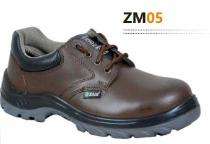 Zain ZM05 Buff Leather Steel Toe Safety Shoes Brown_0