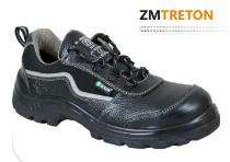 Zain ZM TRETON Buff Barton Leather Steel Toe Safety Shoes Black_0