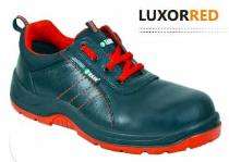 Zain LUXOR RED Buff Grain Leather Steel Toe Safety Shoes Blue_0