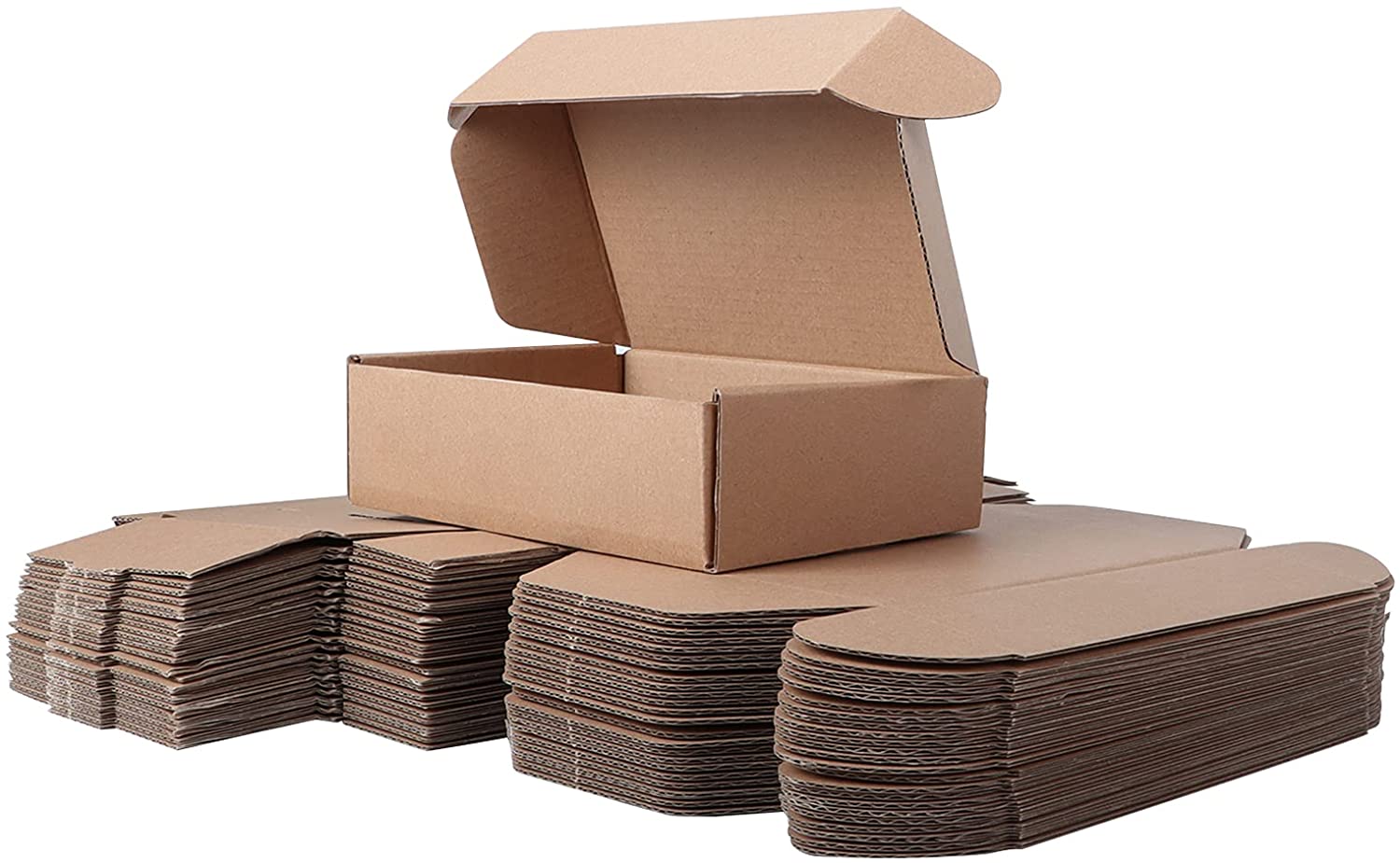 Heena 5 Ply 7.01 x 4.02 x 4.02 inch Customized Brown Corrugated Boxes_1