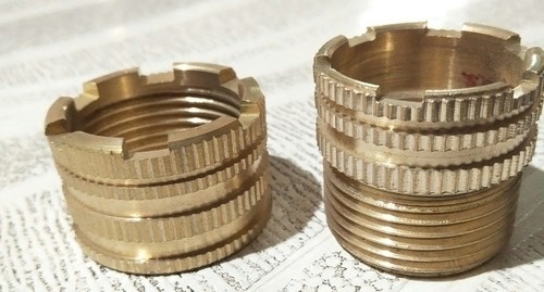 1/2 - 4 Inch Brass Mould In Thread Inserts Male_1