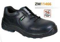 Zain ZM11466 Buff Genuine Leather Composite Toe Safety Shoes Black_0