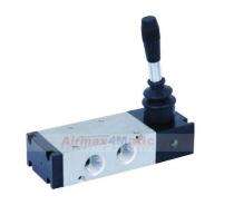 Aluminium Anodized 1/2 inch 5/2 Hand Lever Solenoid Valves 2AD-HR-5 & 6_0