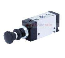 Aluminium Anodized 1/4 inch 3/2 Way Push Pull Solenoid Valves 2AD-PR-4_0