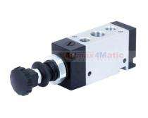 Aluminium Anodized 1/4 inch 5/2 Way Push Pull Solenoid Valves 2AD-PR | 2AD-PD_0