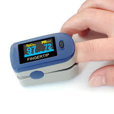 Demokrazy Fingertip Pulse Oximeter OXI-001 Blue and White_1
