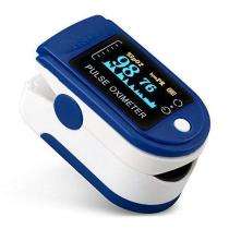 Demokrazy Fingertip Pulse Oximeter OXI-001 Blue and White_0