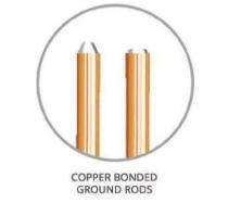 NFPL CE 612 Copper Bonded Rod Cold Drawn Steel 6 ft Earthing Electrodes_0