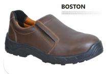 Zain BOSTON Buff Leather Composite Toe Safety Shoes Brown_0
