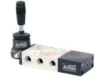 Aluminium Pressure Die Cast 1/2 inch 5/3 Way 3 Position Hand Lever Solenoid Valves 3ARHLV-5 SC_0