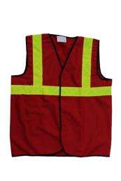 Ziota Polyester Safety Jackets Standard Reflective Red_0